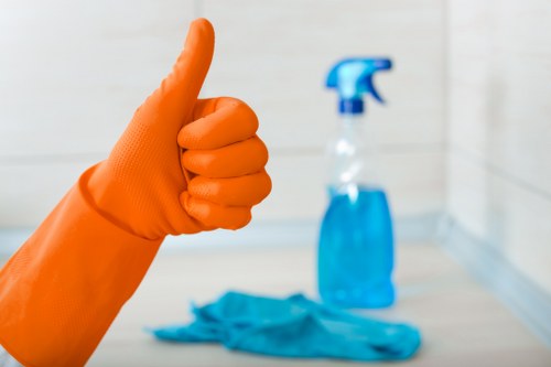 Airbnb cleaning service preparing a guest-ready apartment in Waterloo